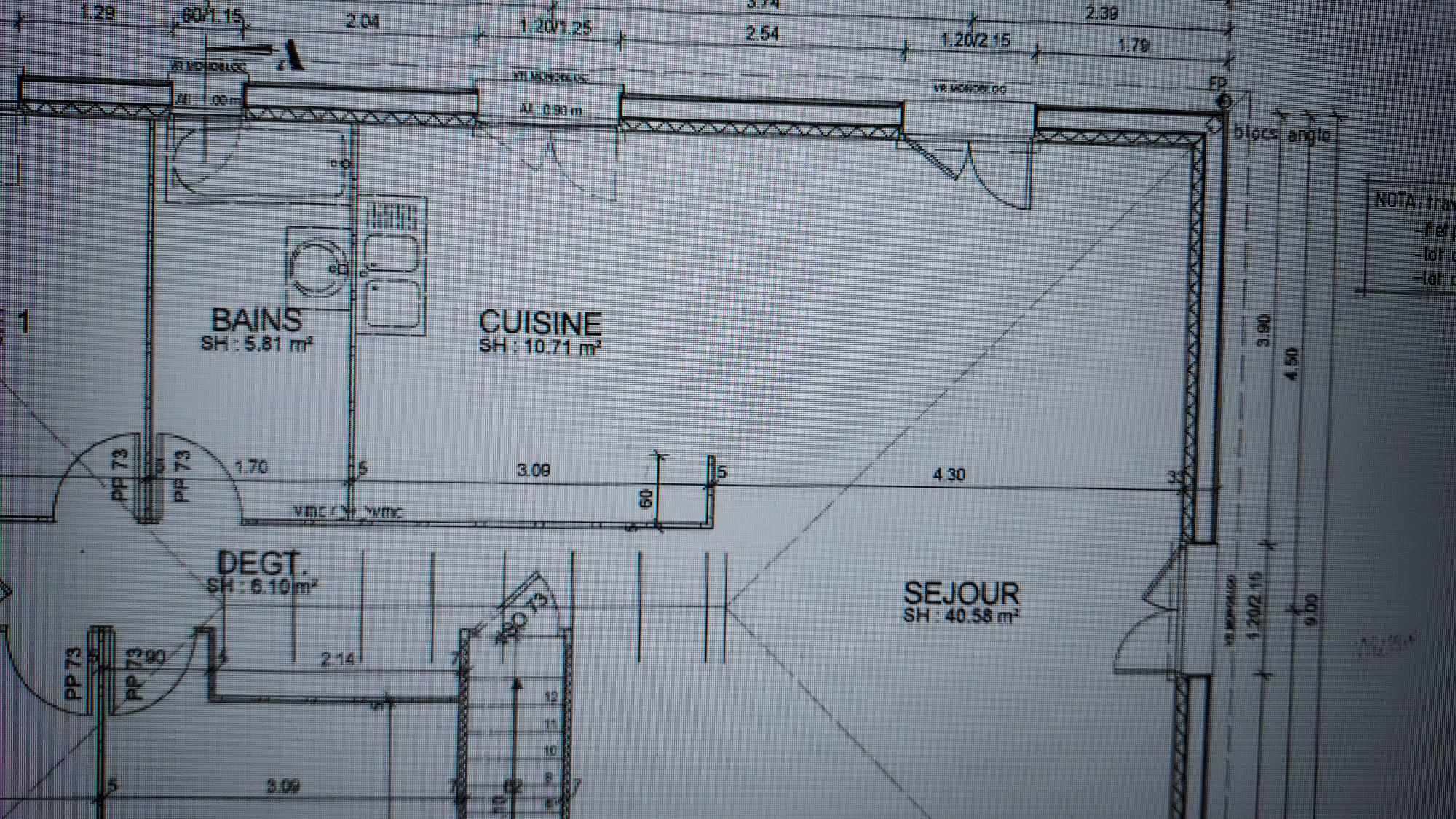 Plan d'implantation de la cuisine d'Alice